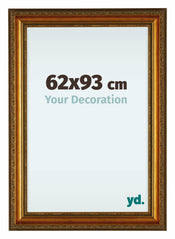 Oxford Holz Bilderrahmen 62x93cm Gold Antik Vorne Messe | Yourdecoration.de