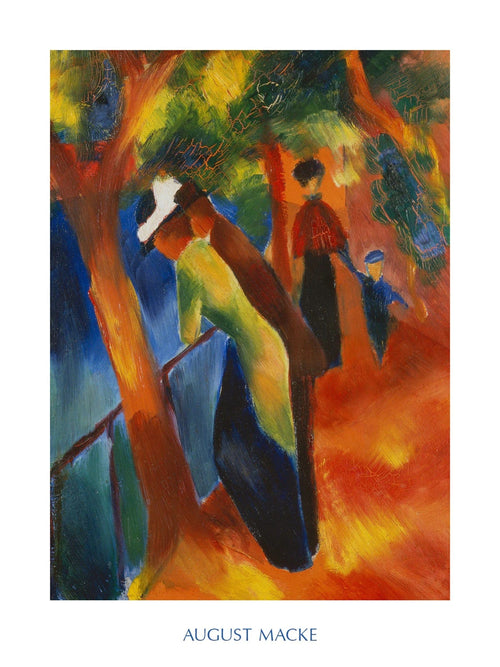 PGM AM 304 August Macke Strada soleggiata Kunstdruck 60x80cm | Yourdecoration.de