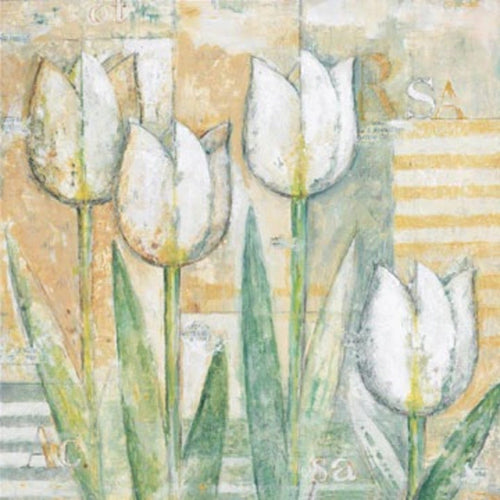 PGM BET 91 Eric Barjot White Tulips Kunstdruck 15x15cm | Yourdecoration.de