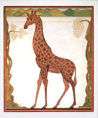 PGM BR 14 Beate Rose Giraffe Kunstdruck 52x62cm | Yourdecoration.de