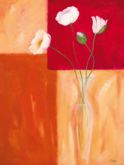 PGM GGN 15 Gunter Gohn Mohn mit Siena Braun Kunstdruck 60x80cm | Yourdecoration.de