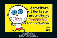 PGM GT 102 Todd Goldman Sometimes I like to run Kunstdruck 91x61cm | Yourdecoration.de
