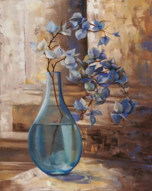 PGM LMO 05 L Montillio Blue Glass Still I Kunstdruck 40x50cm | Yourdecoration.de