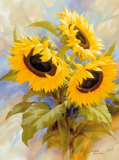 PGM LVI 27 Igor Levashov Sunflowers Kunstdruck 60x80cm | Yourdecoration.de