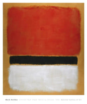 PGM MKR 219 Mark Rothko Untitled Red Black White on Yellow 1955 Kunstdruck 71x865cm | Yourdecoration.de