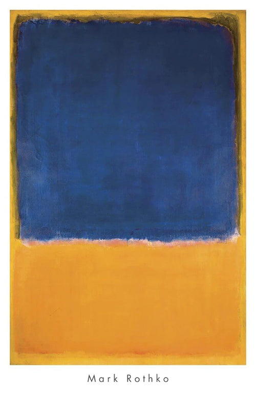 PGM MKR 466 Mark Rothko Untitled 1950 Blue Yellow Kunstdruck 658x1015cm | Yourdecoration.de