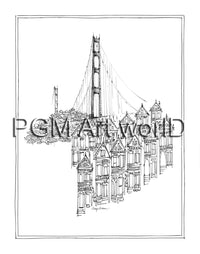 PGM TNA 44 Avery Tillmon Golden Gate Kunstdruck 28x35cm | Yourdecoration.de