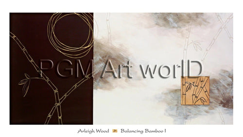 PGM WAH 100 Arleigh Wood Balancing Bamboo I Kunstdruck 99x56cm | Yourdecoration.de