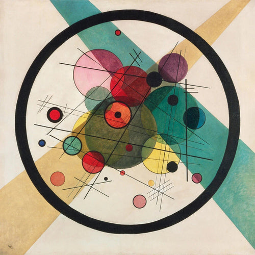 PGM WK 50 Wassily Kandinsky Kreis im Kreis Kunstdruck 70x70cm | Yourdecoration.de