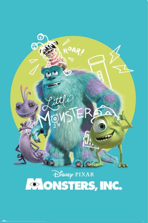 Poster Disney Pixar Monsters Inc 25th Anniversary 61x91 5cm GPE6046 | Yourdecoration.de