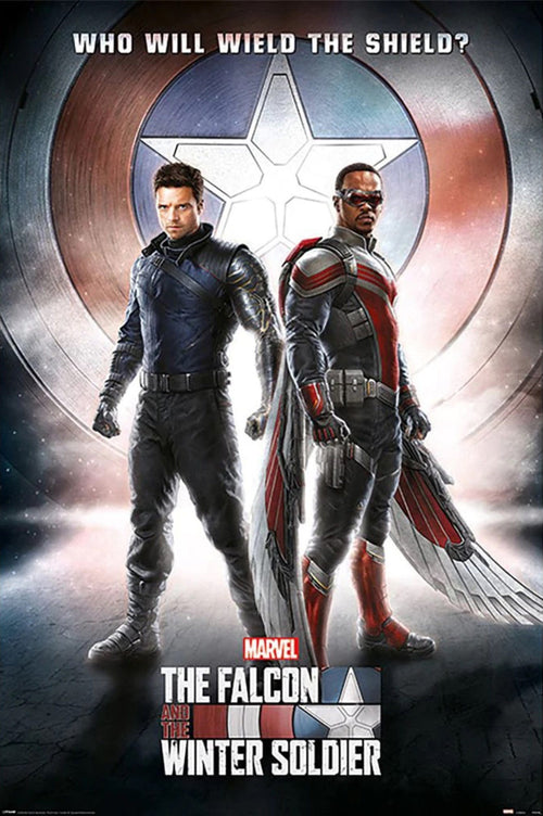 Poster Falcon And the Winter Soldier Wield the Shielmaxi Poster 61x91 5cm Pyramid PP34760 | Yourdecoration.de