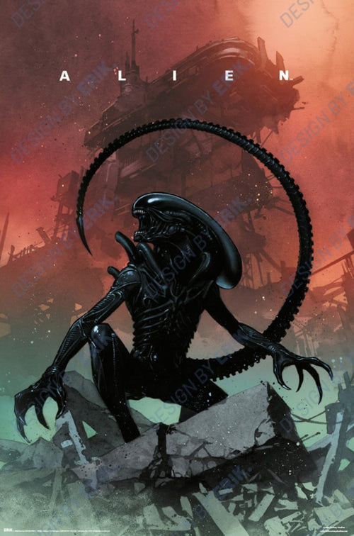 Poster Fox Alien 61x91 5cm GPE6106 | Yourdecoration.de