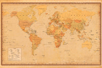 Poster Harper Collins Antique World Map 21 91 5x61cm Abystyle GBYDCO485 | Yourdecoration.de