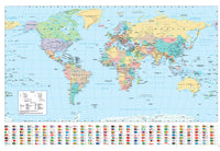 Poster Harper Collins World Map 21 91 5x61cm Abystyle GBYDCO484 | Yourdecoration.de