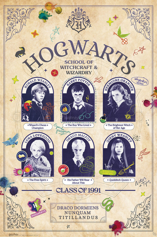 Poster Harry Potter Student Yearbook 61x91 5cm GBYDCOA032 | Yourdecoration.de