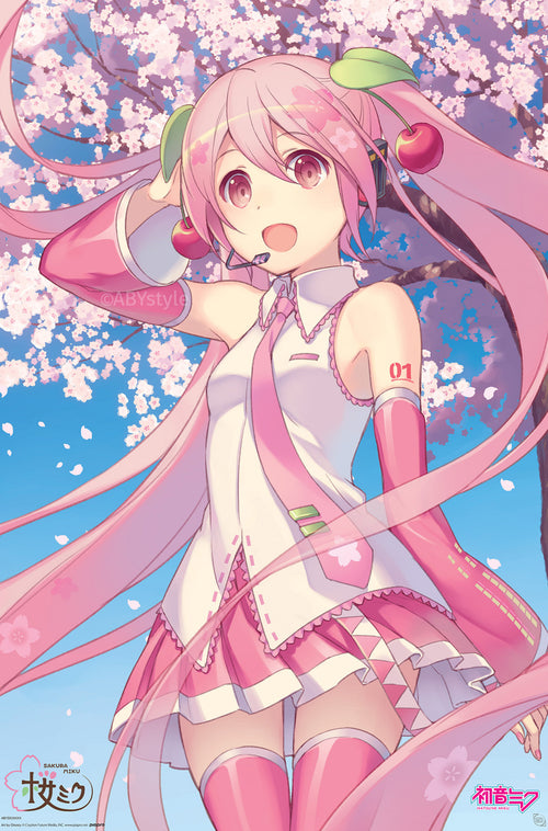 Poster Hatsune Miku Cherry Blossom 91 5x61cm GBYDCOA037 | Yourdecoration.de
