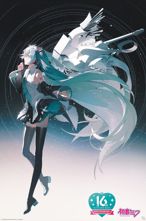 Poster Hatsune Miku Happy 16Th Birthday Miku 61x91 5cm Abystyle GBYDCO491 | Yourdecoration.de