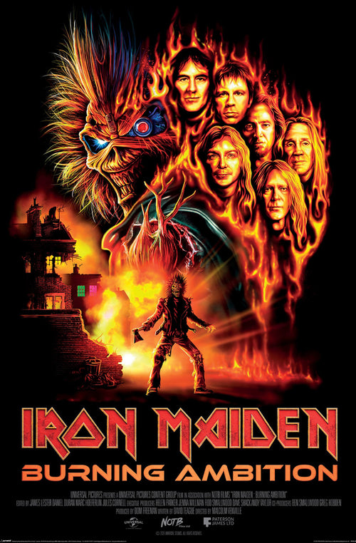 Poster Iron Maiden Burning Ambition 61x91 5cm PP2512952 | Yourdecoration.de