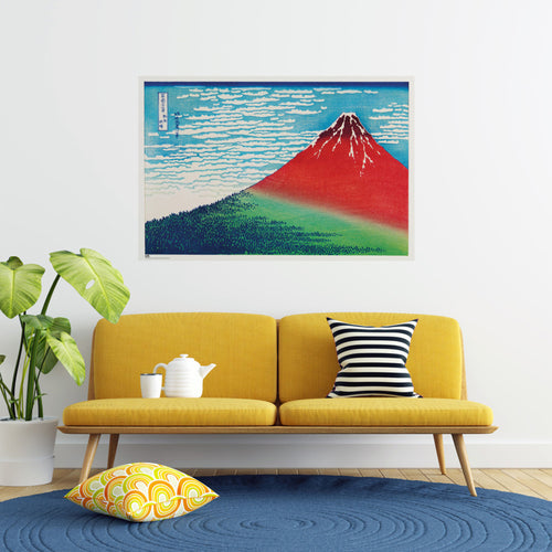 Poster Katsushika Hokusais Fine Wind Clear Morning 91 5x61cm Grupo Erik GPE5806 Sfeer | Yourdecoration.de