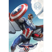 Poster Marvel Captain America Flying 61x91 5cm PP2404917 | Yourdecoration.de