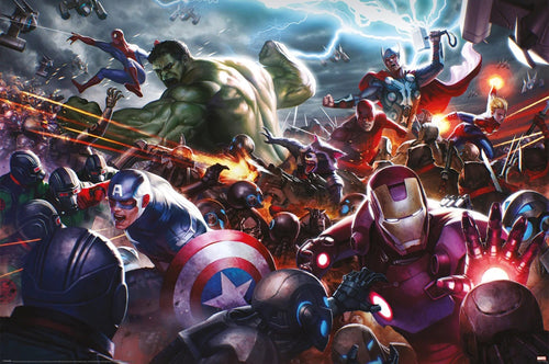 Poster Marvel Future Fight Heroes Assault 61x91 5cm Pyramid PP35016 | Yourdecoration.de