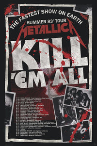 Poster Metallica Kill Em All 83 Tour 61x91 5cm Abystyle GBYDCO434 | Yourdecoration.de