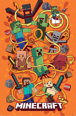 Poster Minecraft Funtage Montage 61x91 5cm PP2401758 | Yourdecoration.de