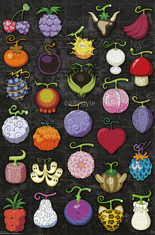 Poster One Piece Devil Fruits 61x91 5cm GBYDCOA050 | Yourdecoration.de