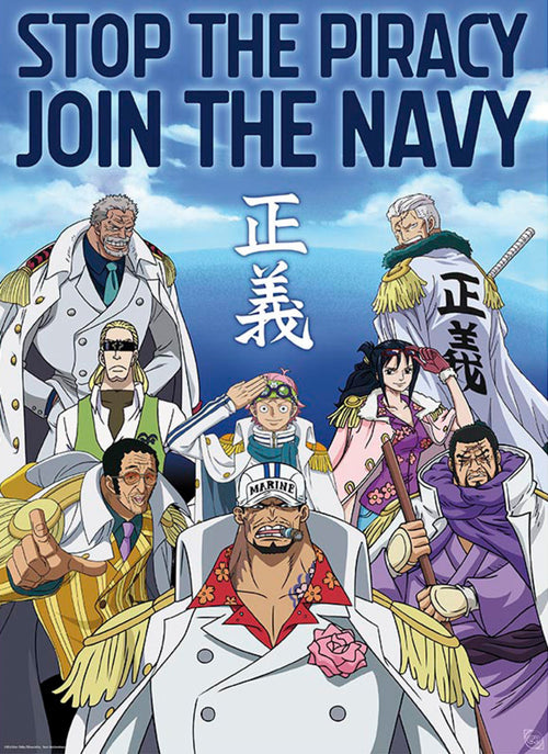 Poster One Piece Marine Army 38x52cm Abystyle GBYDCO566 | Yourdecoration.nl