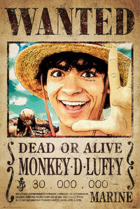 Poster One Piece Netflix Wanted Monkey D Luffy 61x91.5cm Grupo Erik GPE5779 | Yourdecoration.de
