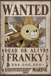 Poster One Piece Wanted Franky Wano 38x52cm Abystyle GBYDCO645 | Yourdecoration.de