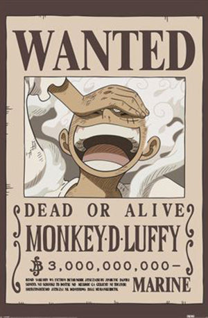 Poster One Piece Wanted Luffy 61x91 5cm PP2501058 | Yourdecoration.de