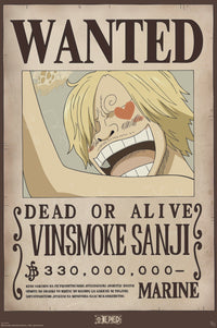 Poster One Piece Wanted Sanji 61x91 5cm Abystyle GBYDCO559 | Yourdecoration.de