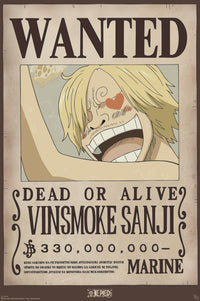 Poster One Piece Wanted Sanji 61x91 5cm Abystyle GBYDCO559 | Yourdecoration.de