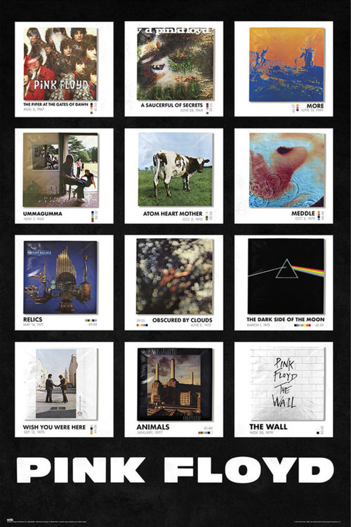 Poster Pink Floyd Covers 61x91 5cm Grupo Erik GPE5780 | Yourdecoration.de