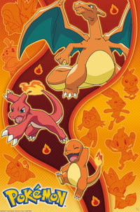 Poster Pokemon Fire Type 61x91 5cm Abystyle GBYDCO557 | Yourdecoration.nl
