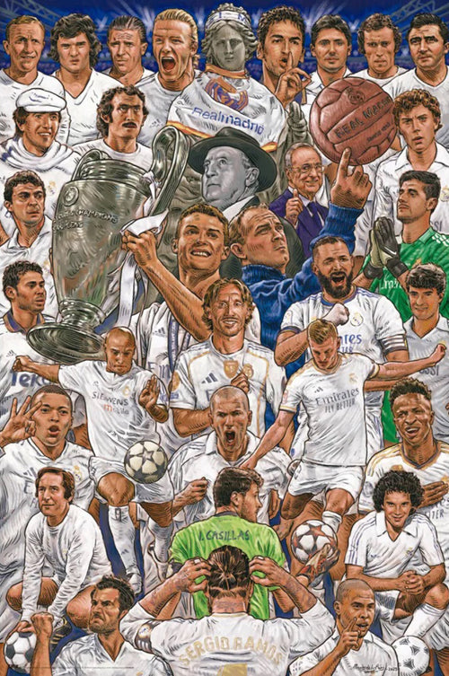 Poster Real Madrid Legends 61x91 5cm GPE6048 | Yourdecoration.de