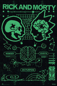 Poster Rick And Morty Nobody Exist On Purpose 61x91 5cm Grupo Erik GPE5821 | Yourdecoration.de