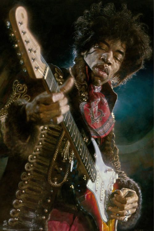Poster Sebastian Kruger Jimi Hendrix 61x91 5cm GPE6066 | Yourdecoration.de