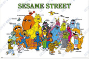 Poster Sesame Street Characters 91 5x61cm GPE6102 | Yourdecoration.de