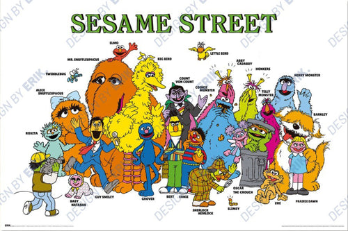 Poster Sesame Street Characters 91 5x61cm GPE6102 | Yourdecoration.de