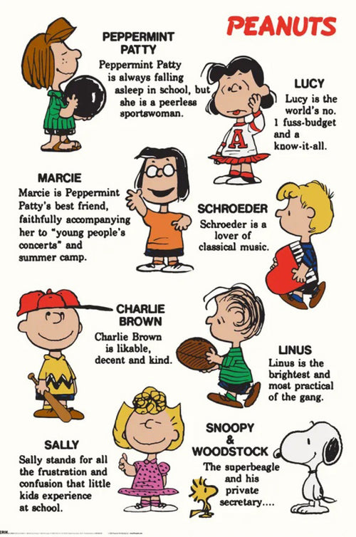 Poster Snoopy Characters 61x91 5cm GPE6018 | Yourdecoration.de
