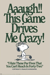 Poster Snoopy This Games Drives Me Crazy 61x91 5cm GPE6019 | Yourdecoration.de