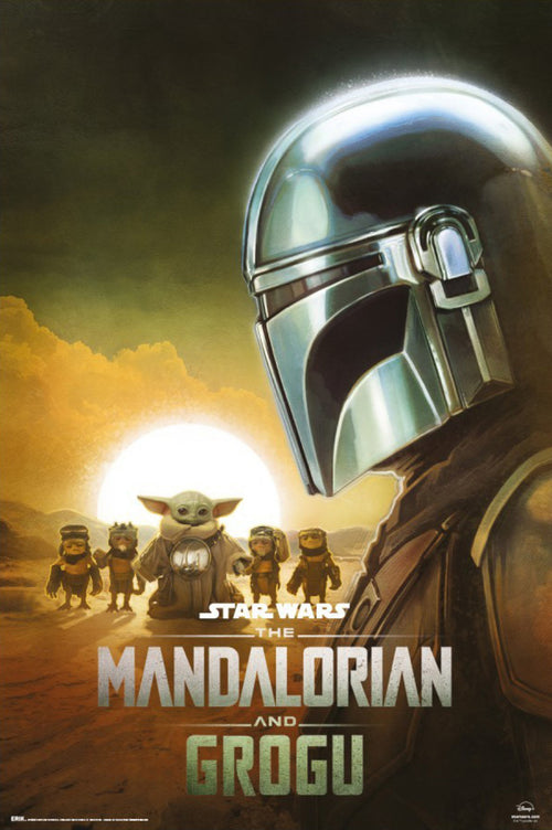 Poster Star Wars The Mandalorian And Grogu Din Djarin 61x91 5cm GPE5950 | Yourdecoration.de