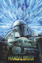 Poster Star Wars The Mandalorian Hyperspace 61x91 5cm Grupo Erik GPE5767 | Yourdecoration.de