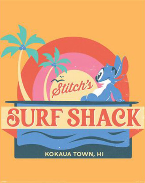 Poster Stitch Surf Shack 40x50cm MPP2501419 | Yourdecoration.de