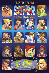 Poster Street Fighter Player Select 61x91 5cm Grupo Erik GPE5776 | Yourdecoration.de