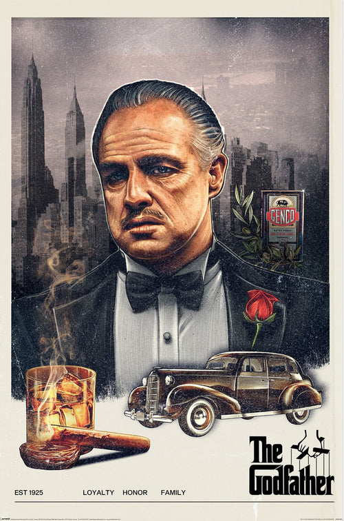 Poster The Godfather Loyalty Honour Family 61x91 5cm PP2512767 | Yourdecoration.de