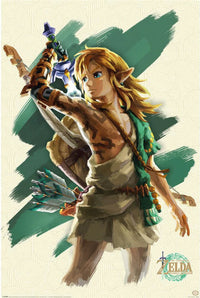 Poster The Legend of Zelda Tears of the Kingdom Link Unleashed 61x91 5cm Pyramid PP35325 | Yourdecoration.de