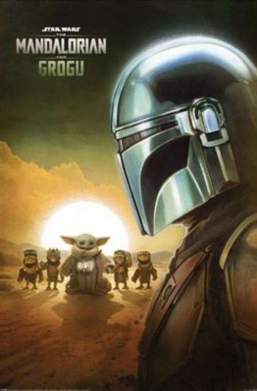 Poster The Mandalorian And Grogu Sunset 61x91 5cm PP2512118 | Yourdecoration.de